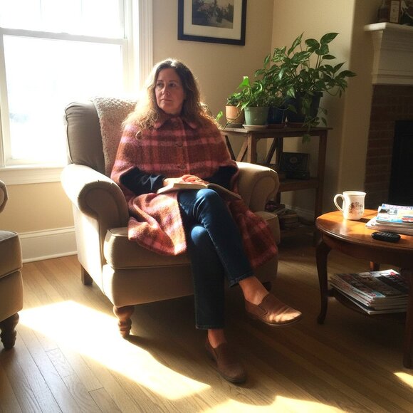 1970's-100% wool cape coat !! - Picture 2 of 13